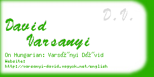 david varsanyi business card